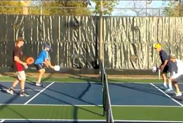 Pickleball Kitchen View - Staub and Moore vs Darrin and Kern