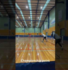 Championship point - pickleball skinny single Warrnambool Tournament