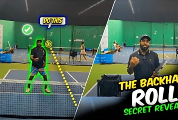 The Beginner Guide Of The Pickleball Backhand Roll