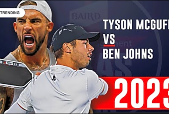 Relive This Epic Rivalry When Ben Johns Faced Tyson McGuffin in This 2023 Pickleball Classic!
