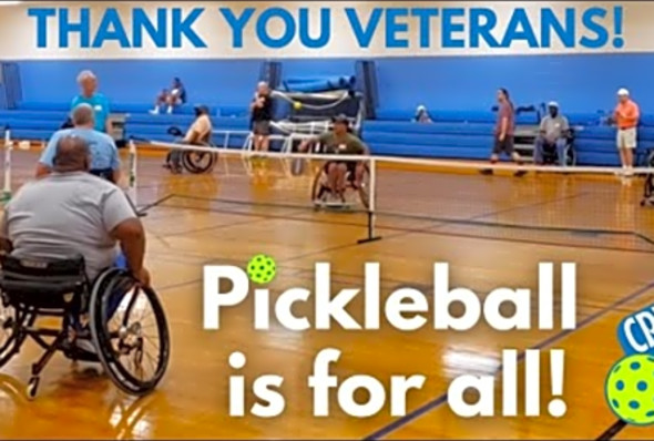 Pickleball for disabled Vets near Charlotte, NC via Veteran &amp; USA Pickleball Ambassador Twila Adams