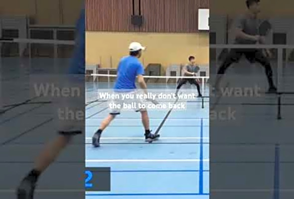 When you really don&#039;t want the ball to come back #pickleball
