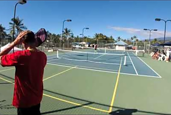 2020 Hawaii Open Men&#039;s singles 19 4.0/4.5 Gizmo Hall Vs G. Baker