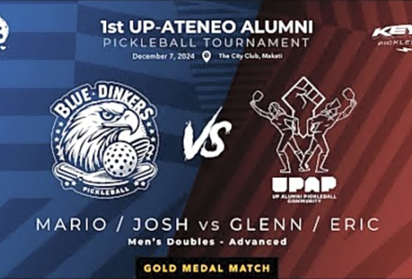 UP-Ateneo Alumni Pickleball Tournament - Men&#039;s Advanced Gold Medal match - Mario/Josh vs Glenn/Eric