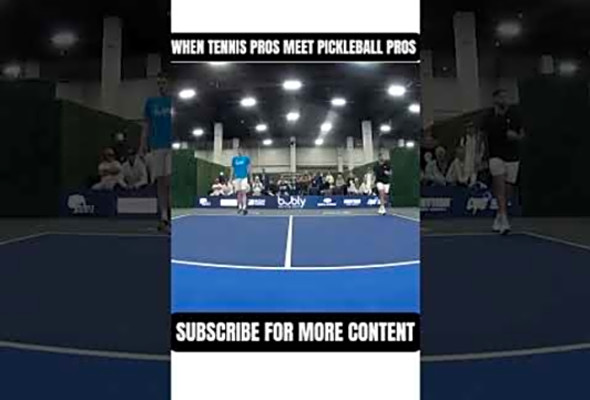 When Tennis Pros meet Pickleball Pros #shorts #tennis #pickleball