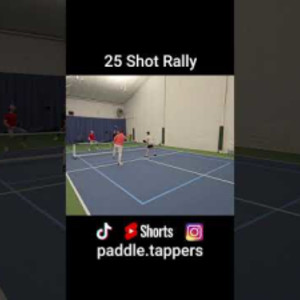 25 Shot Rally #pickleballhighlights #pickleballdoubles #mlp #ppa