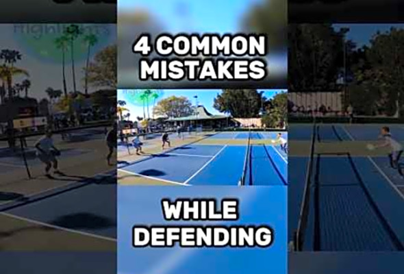 4 Common Mistakes While Defending! Do This instead #pickleball #pickleballtips #pickleballcoaching
