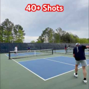 Mens 4.5 Pickleball Worth the Watch! Great Point. #pickleball #tournamen...