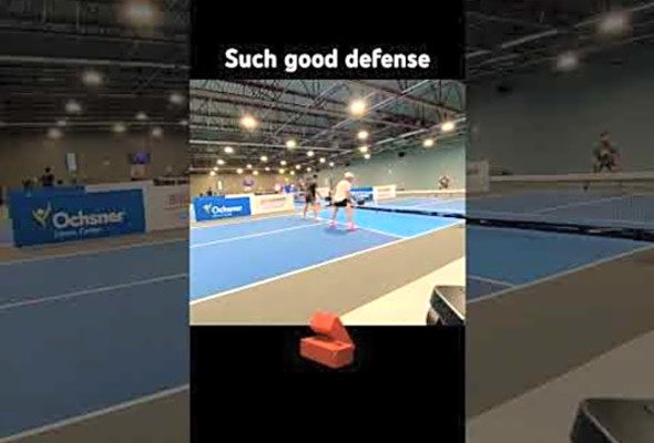 Chuck and Dev make a big stand on defense #pickleball #pickleballdrills #pickleballstrategy