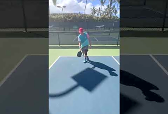 How to hit a great third shot drop in pickleball. #pickleball #hawaii