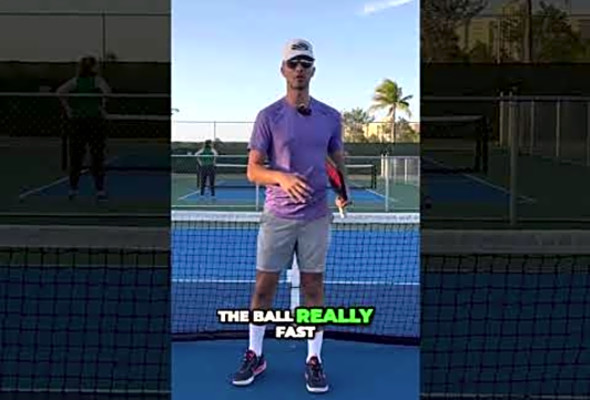 How To Block Really Hard Shots At The Kitchen #pickleballcoach #pickleball