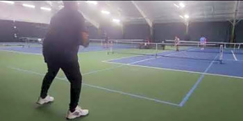 pickleball singles match #2