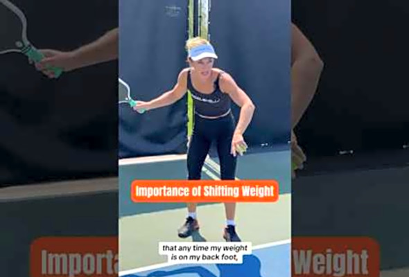 Keep those balls down w/ this tip from Pro Allyce Jones #pickleball #pickleballtips #pickleroll