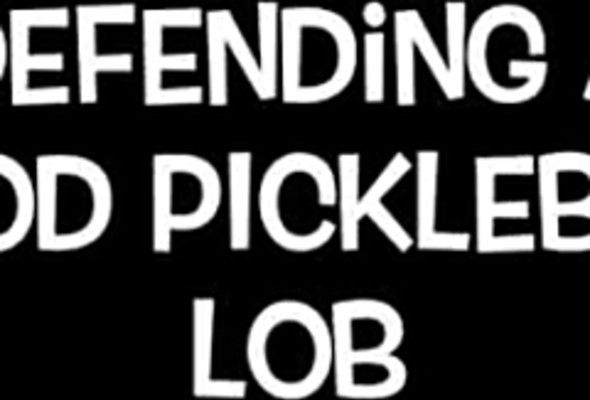 Defending Against a Pickleball Lob (Aerial Footage)