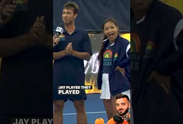 WTF IS HE DOING?! Strangest Pickleball Interview EVER #majorleaguepickleball #mlp #pickleball