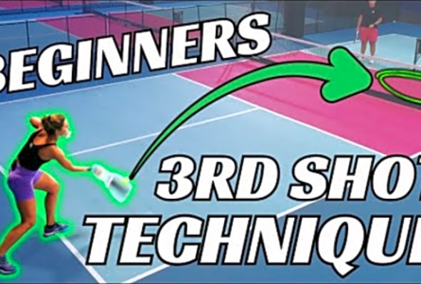How To Hit A 3rd Shot Drop For Beginners In Pickleball - Catherine Parenteau