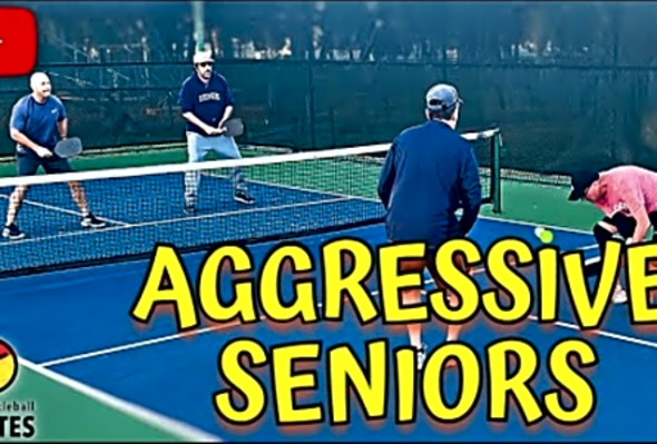 Senior and Aggressive: Pickleball 4.5 Men&#039;s Doubles rec Game 2022