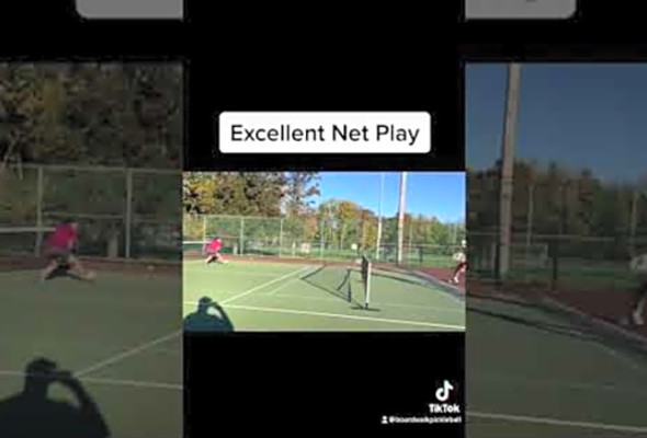 Excellent Net Play #boardwalkpickleball #pickleball