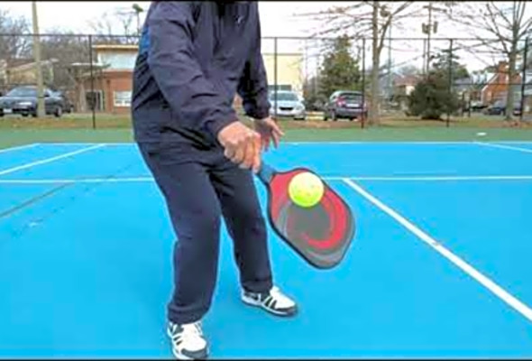 Dink: Backhand Cut-Across with Inside-Out Slice