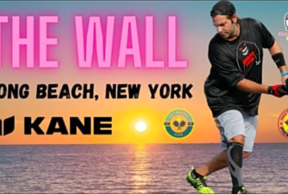 NEWEST PICKLEBALL GAME! THE WALL - Matt Krivitsky vs Debbie Drum - Long Beach New York