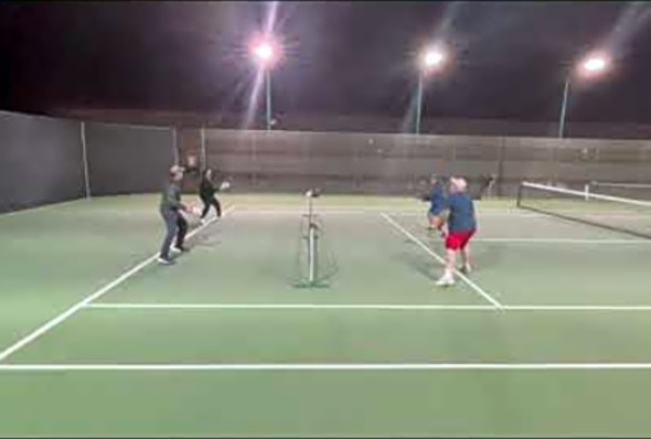 2020 3.0/3.5 Pickleball match at Sports Tutor Inc, Burbank CA.