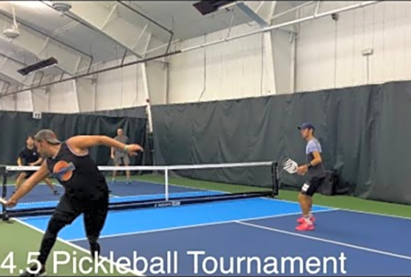 4.5 Mens Doubles Pickleball - Battle Of The Tri-State Tournament - Matt &amp; Hudson vs Alex &amp; Jun