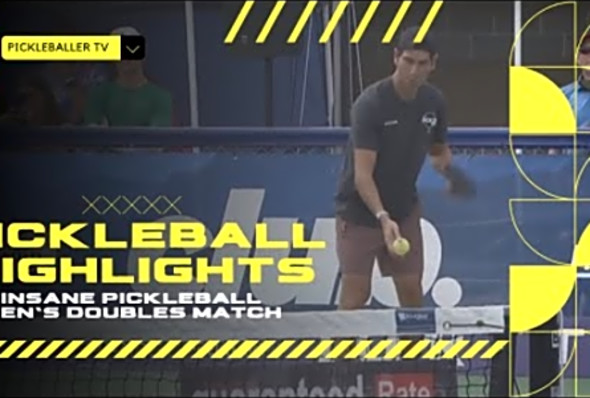 THIS MEN&#039;S PRO PICKLEBALL GAME IS INSANE