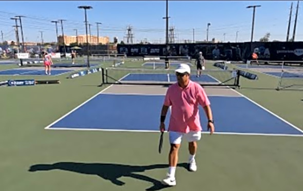 Mens Singles 3.0 50 PPA Tour Round Up pickleball tournament - Match 1