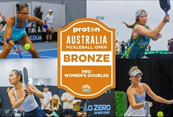 Truong/Irvine vs Schmidt/Townsend at the Proton Australia Pickleball Open - Bronze Medal Match