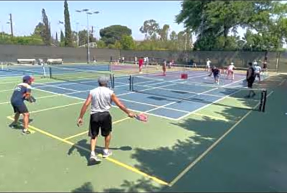 Pickleball - Tim and Jason vs JD and Gary