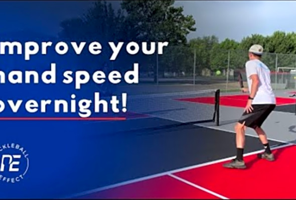 Two Tips To Improve Your Hand Speed in Pickleball Overnight
