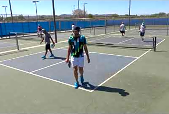 Playoff Daniel de la Rosa/Rhys vs Tim/Marcos (Pecos Legends Pickleball 2021/05/08)