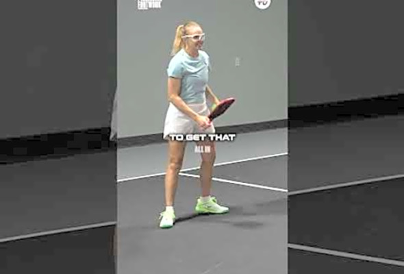 Pickleball pro/coach Susannah Barr will teach you how to add a split step to your lateral movement
