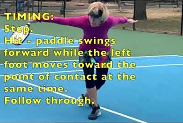 Backhand Underspin 3rd Shot Drop, by Ann Carney