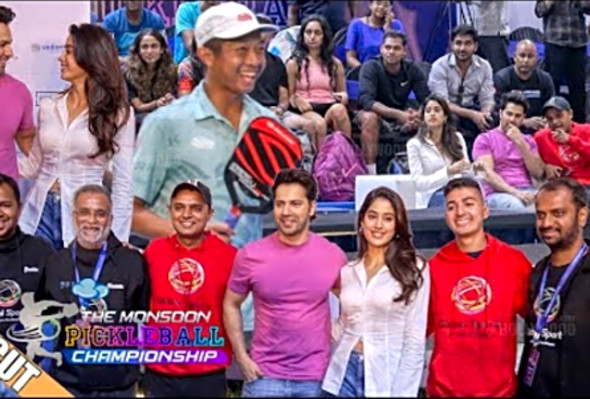 UNCUT - THE PICKLEBALL TOURNAMENT HOSTED BY SHASHANK KHAITAN - Varun Dhawan And Jhanvi Kapoor