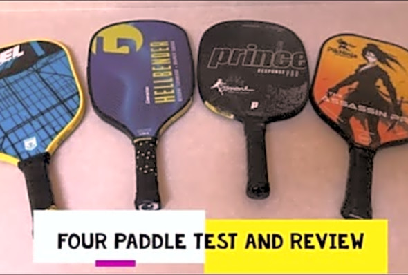 Four Pickleball Paddle Test and Review
