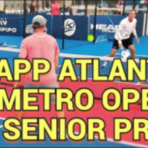 APP Atlanta Metro Open Men&#039;s Doubles Senior Pro Round 1