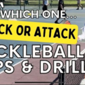 When to Counter Attack or Block in Pickleball - How to do it - Practice ...