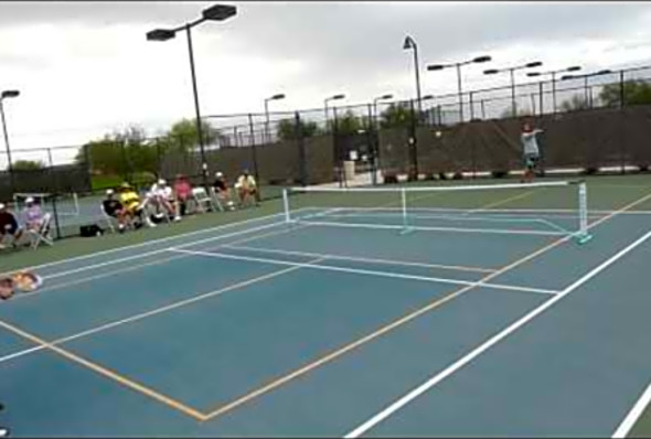 2012 USAPA Pickleball Nationals Mens 19 Singles Joe Valenti vs. Brian Ashworth 4th round