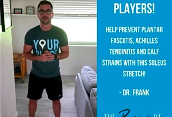 The Pickleball PT: Soleus Stretch to Prevent Plantar Fasciitis