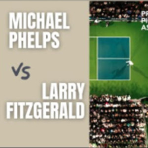 Michael Phelps vs Larry Fitzgerald Celebrity Pickleball Match - PPA Tour...