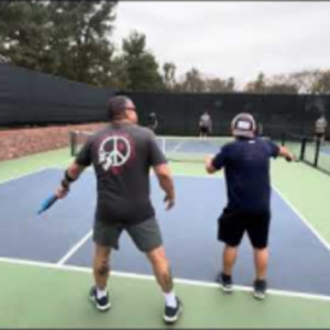 A close battle epic Pickleball game with Brian, Jay, Chris, and Brians p...
