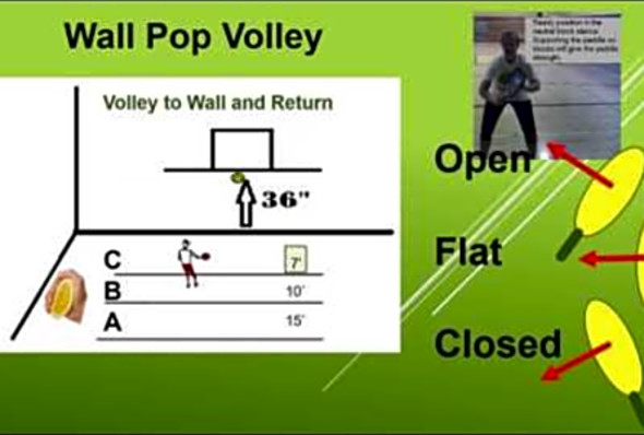 Pickleball Volley Drills - Individual NO net Drills v.1