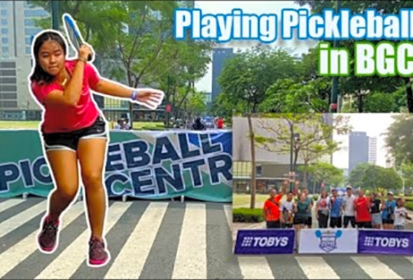 Playing Pickleball in BGC - Pickleball Central -Lucena City Pickleball Club - Gaby Zoleta