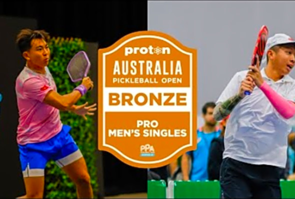 Duong vs Huynh at the Proton Australia Pickleball Open - Bronze Medal Match