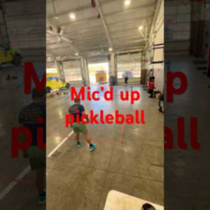 Skinny singles : great volley : Micd up pickleball