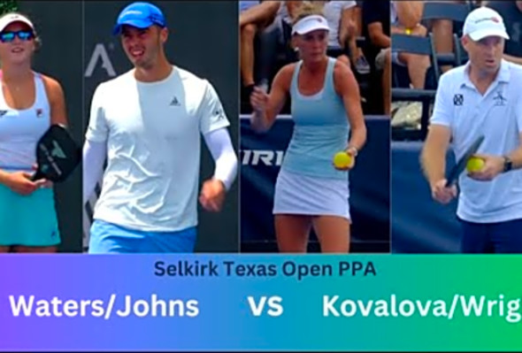 Waters/Johns vs Kovalova/Wright - Full Match - 2023 Selkirk Texas Open PPA