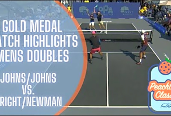 Johns/Johns vs. Wright/Newman - Men&#039;s Doubles Gold Medal Match Highlights - PPA Peachtree Classic