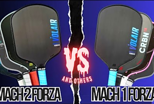 Volair Mach 1 Forza and Volair Mach 2 Forza Pickleball Paddle Review, And Comparing to Other paddles