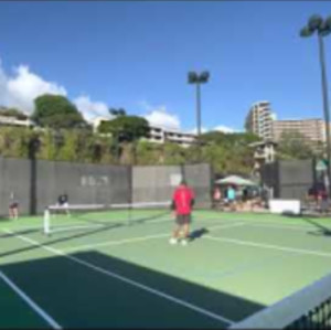 Hawaii state pickleball championship, MXD 4.0, 50 gold medal match